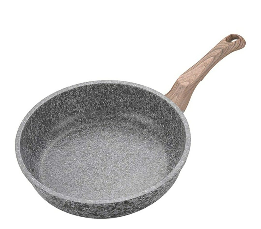 Cate Maker Marble Stone Nonstick Frying Pan With Heat Resistant Bakelite Handle,