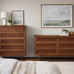 Vintage walnut bedroom set