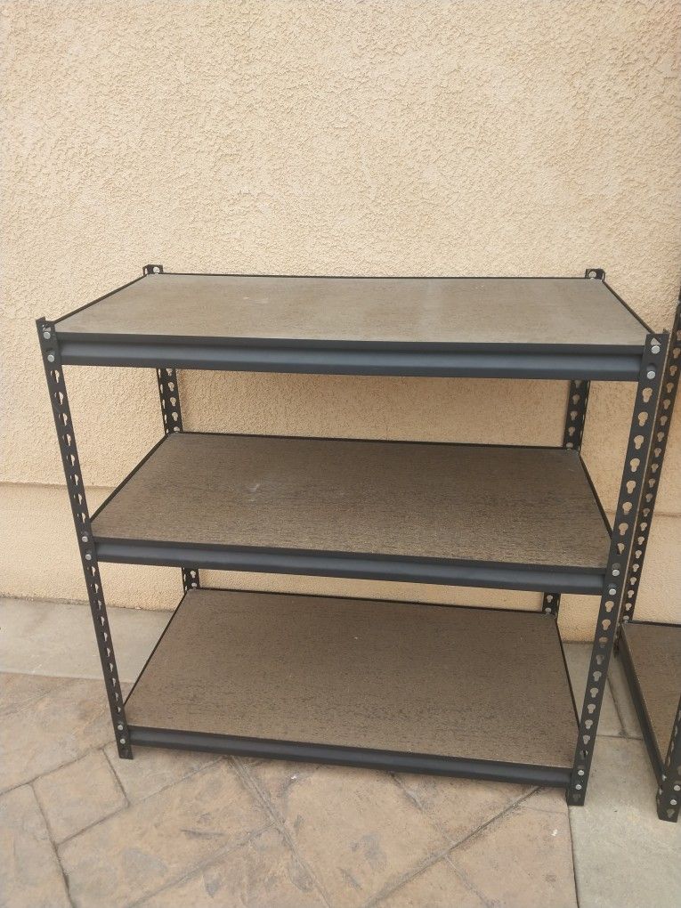 36" W X 18" D X 26" H STORAGE RACK IN GOOD CONDITION $35 EACH HAVE 2 AVAILABLE