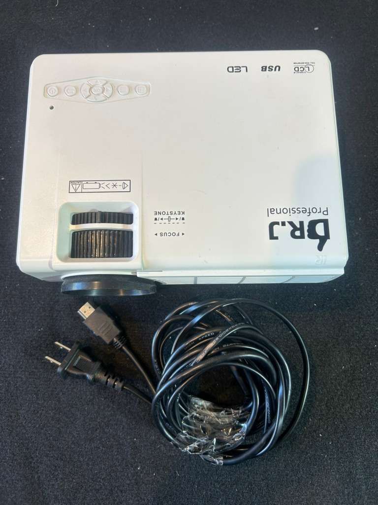 π₯ DR. J Professional HI-04 Mini Projector + 100β Projection Screen & Accessories