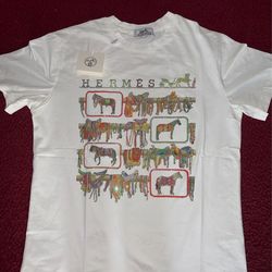 Hermés graphic white t-shirt