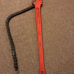 Ridgid Chain Wrench C-36 4-1/2” Fittings  New