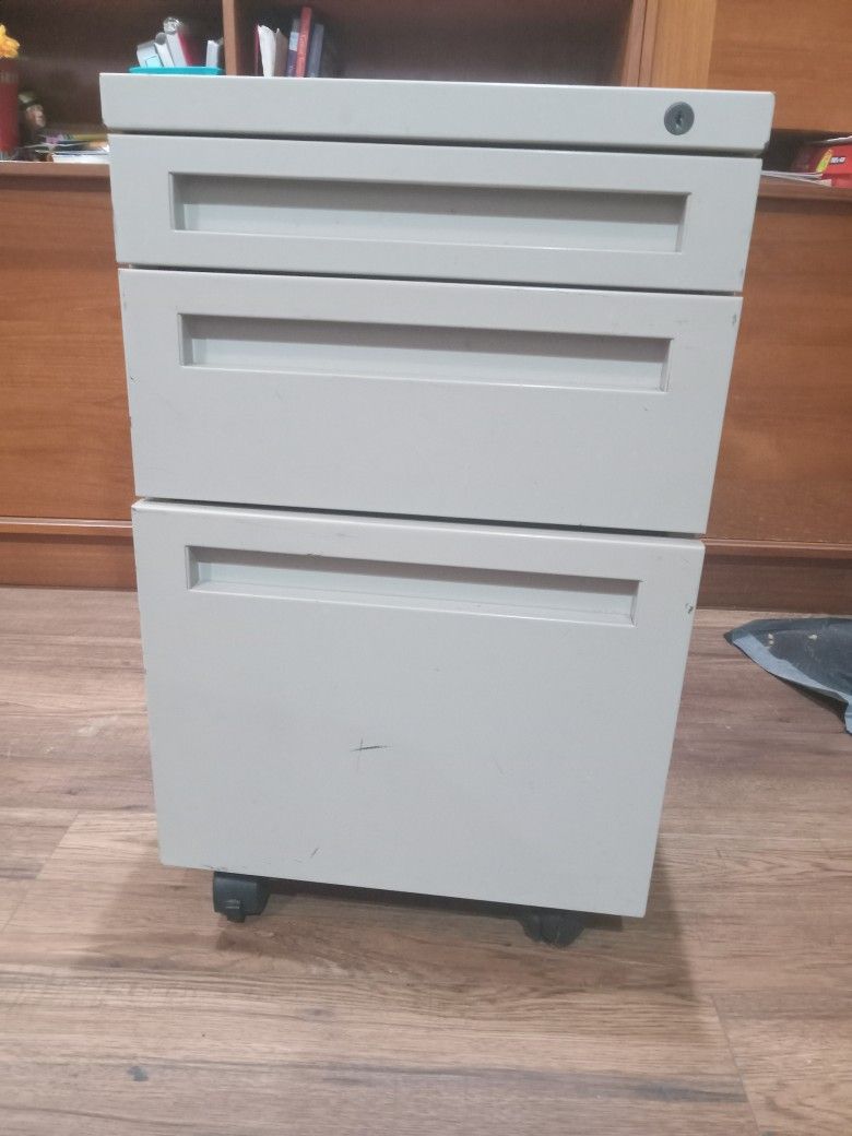 Vintage Metal File Cabinet