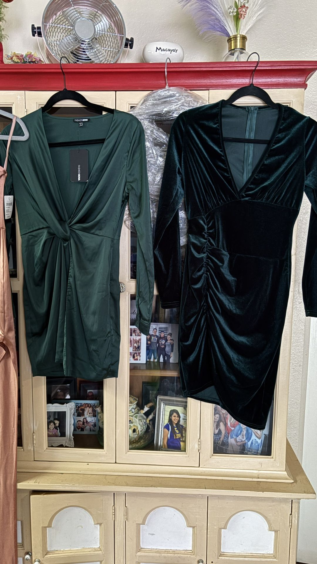 Formal Short/long Dresses, Red, Green, Champagne  Color Small