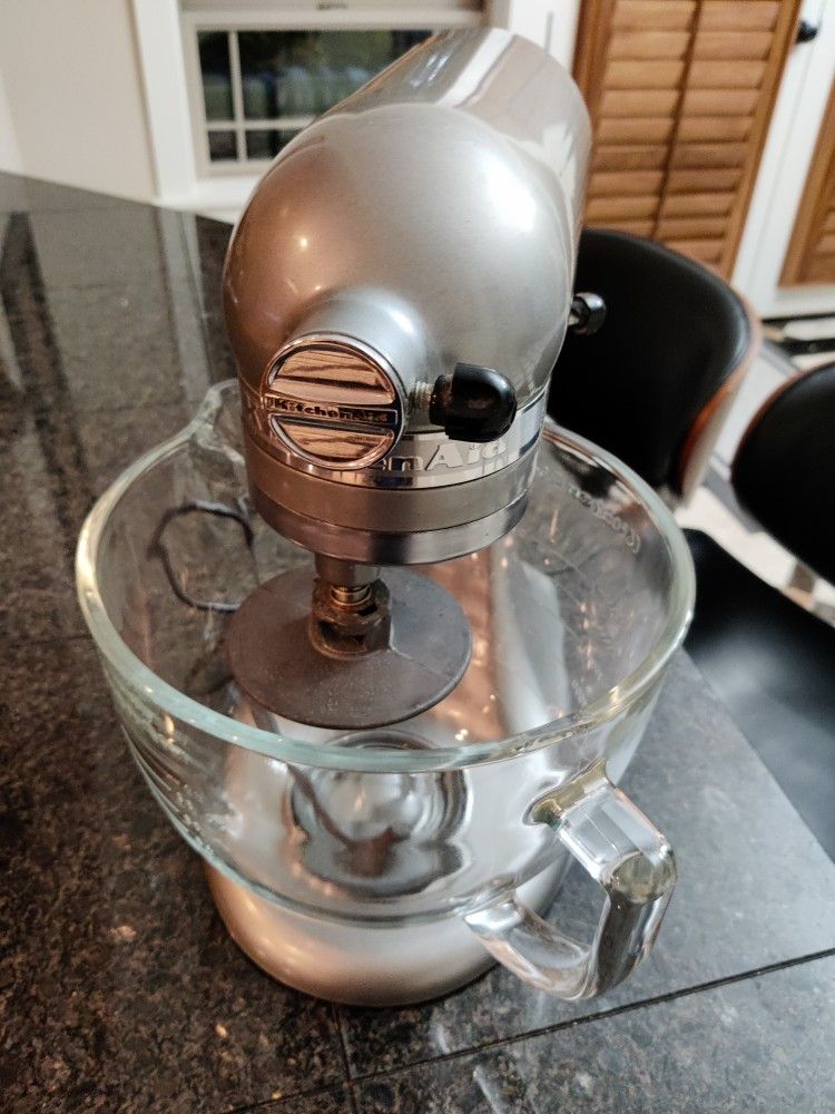 Kitchenaid 5qt Artesian 325w Tilt Stand Glass Bowl Mixer
