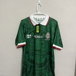 Mexico 1998 Home  Jersey Large (slim Fit)