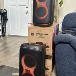 JBL by Harman | PartyBox Club Live 120 | Portable Bluetooth Speaker | 200 Watts+ | Wireless Mic | LED Lights
