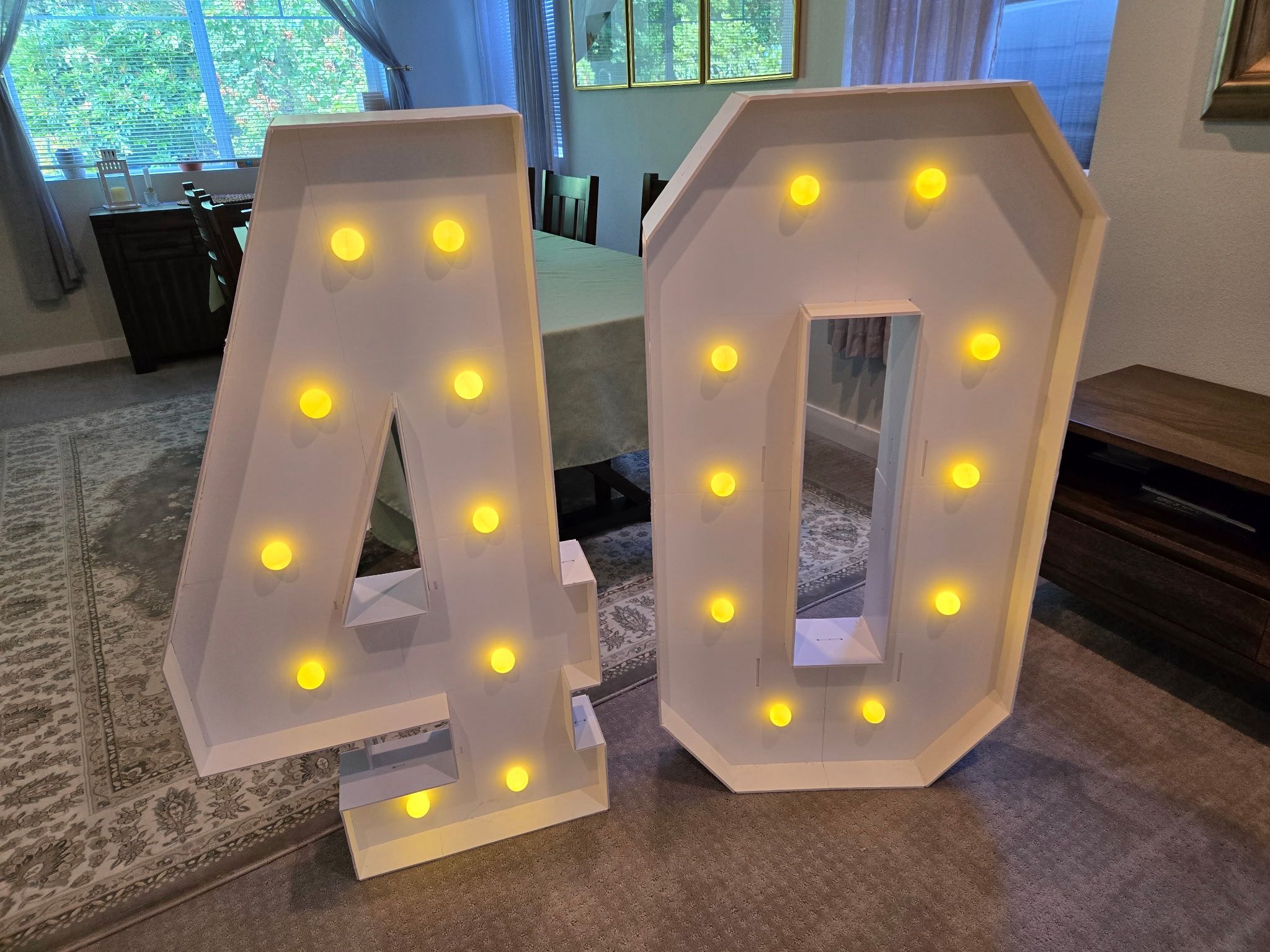 4ft Marquee Lights Number “40”