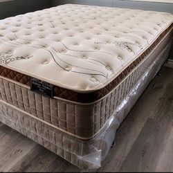 Queen Size Organic Cloud Comfort Europillow Top 12in Matres.colchon 