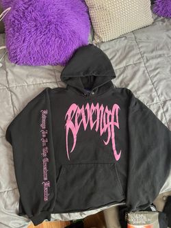 Revenge pink logo “No Love” hoodie