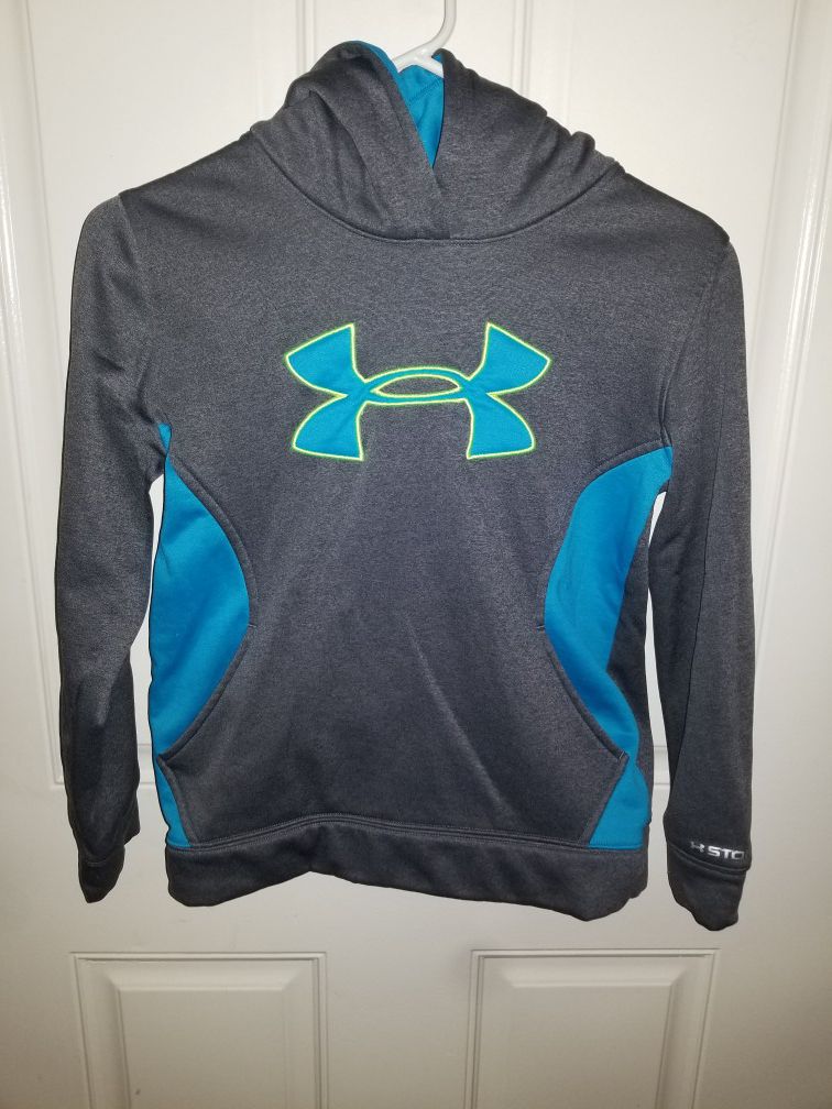 Under Armour Youth Size Medium PULLOVER Hoodie Excellent Condition