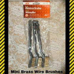 NEW 3PK OF MINI BRASS WIRE BRUSHES
