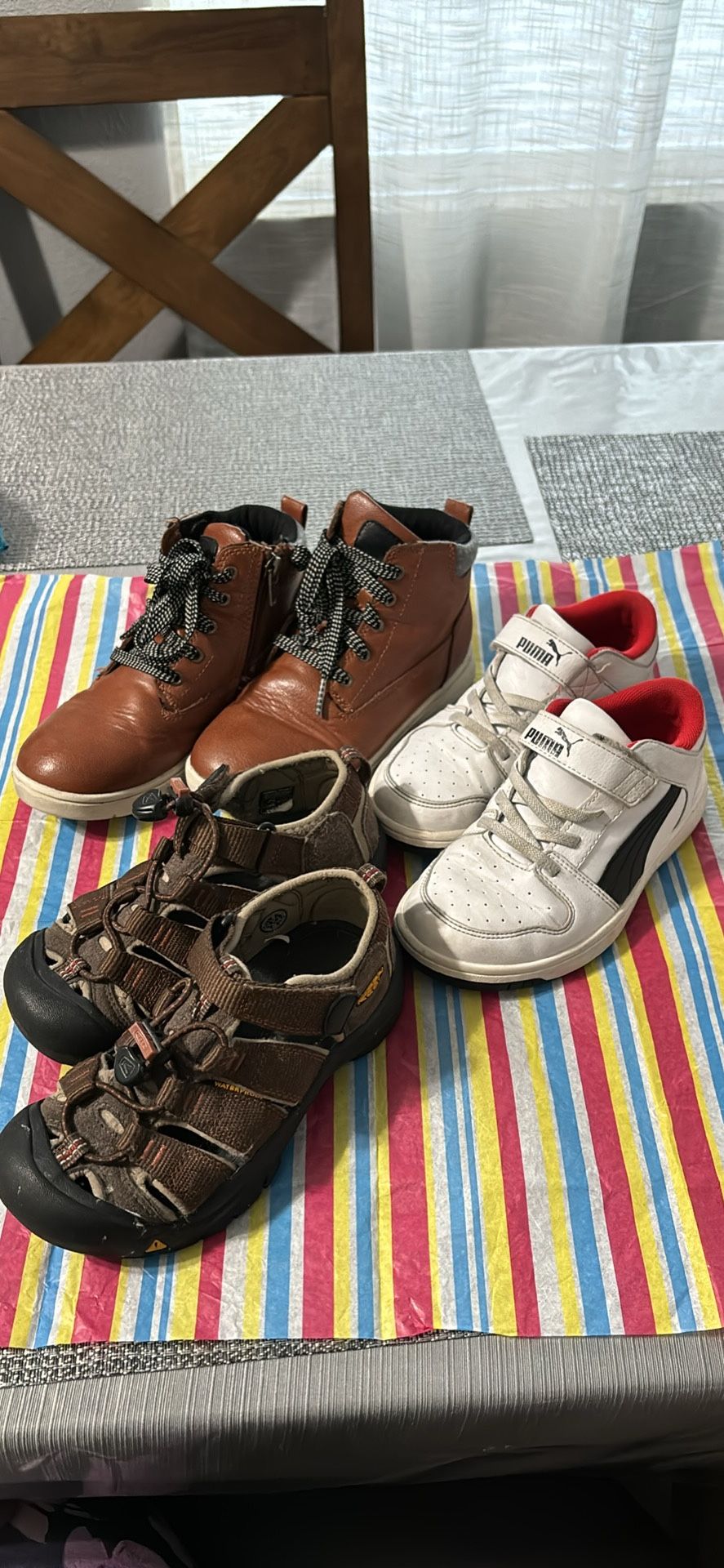 Lot of 3 pairs Boys shoes size 13.5 Sneakers