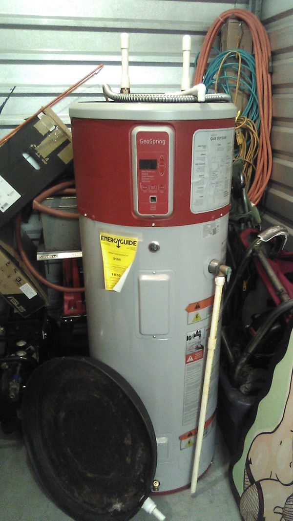 New General Electric Geo Spring Fully Digital Hot Water Heater for Sale
