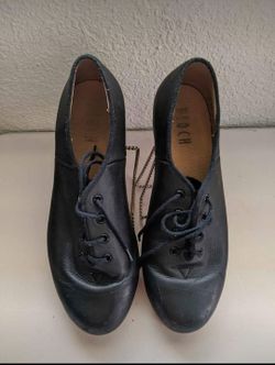 Childrens Jazz Tap Leather Tap Shoes SZ 8