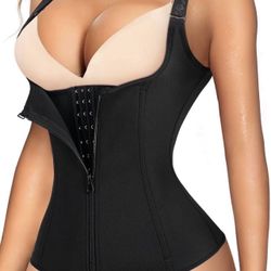 Waist Trainer Corset for Women Tummy Control Sport Workout Body Shaper Black