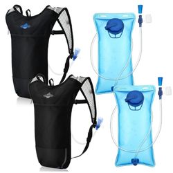 2 Pack Hydration Backpack Pack with 2L Water Bladder