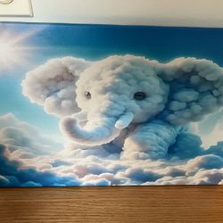 Elephant Wall decor- 12”x18”