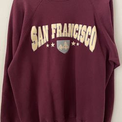XL Burgundy, “San Francisco” Sweatshirt
