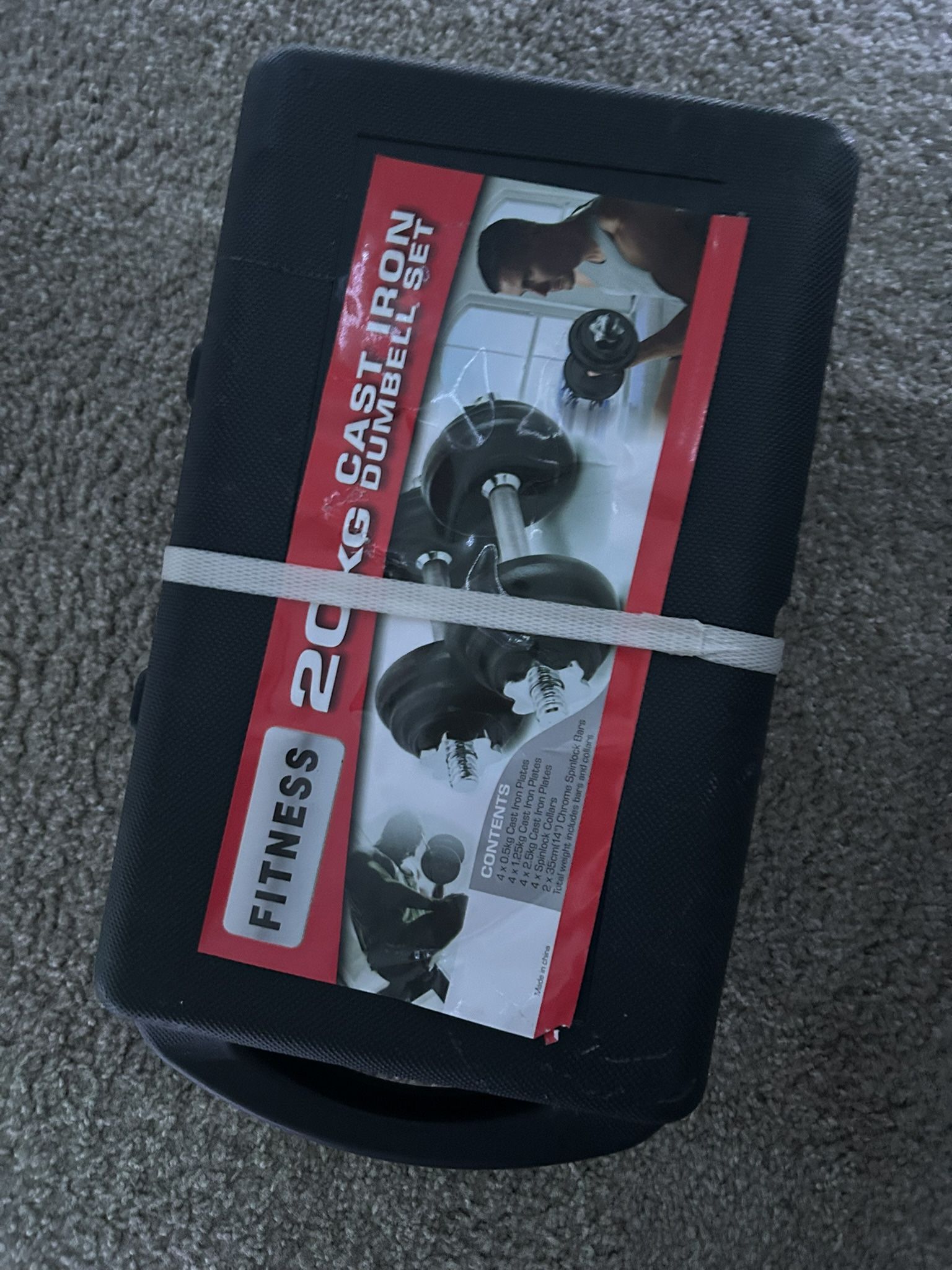 ποΈπͺ Cast Iron Dumbbell Set - 20kg (with Case) -new