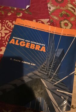 Beginning and intermediate Algebra