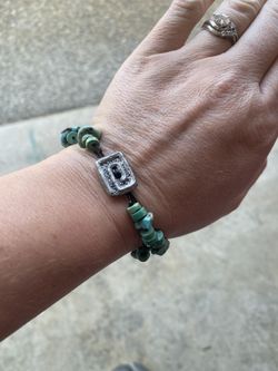 Turquoise And Sterling Silver Bracelet
