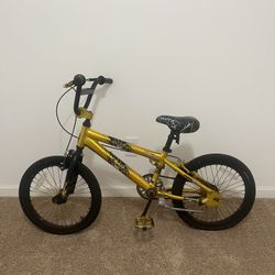 USED 18' Boys AVIGO IGNITE Golden BMX Bicycle  
