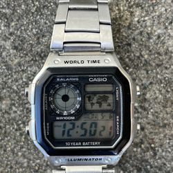 Casio World Time illuminator Watch