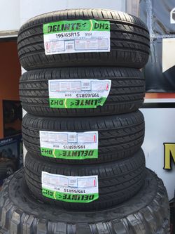 195/65R15 Delinte DH2 - 50k warranty $259 all 4 installed