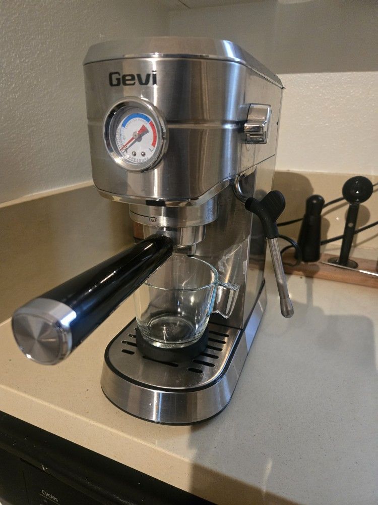 Gevi Espresso Machine with Pressure Gauge