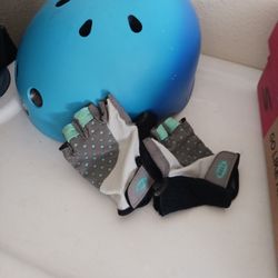 Youth Helmet And Youth Gloves For Bike