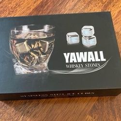 New Stainless Steel Metal Whiskey Stones - 8 Pc - 6.3 x 4.33 x 1.34 inches