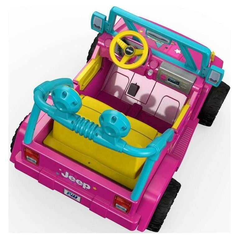 Fisher Price Power Wheels Barbie Jeep Wrangler with Music and