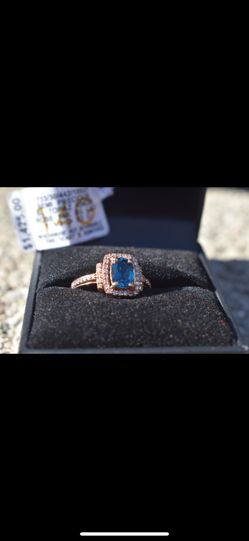 Macys Semi precious London Blue Topaz Ring 