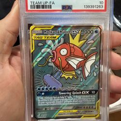 Magikarp & Wailord GX (Alternate Full Art) PSA 10