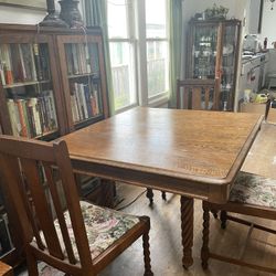 Antique Table And Chairs