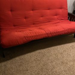Red futon