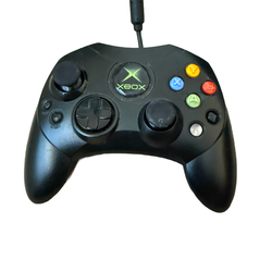 Original Xbox OEM S Type Black Controller with Breakaway Cable