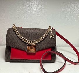 Michael Michael Kors Lita Medium Two-Tone Logo Crossbody Bag
