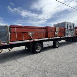 12’ Teardrop Pallet Racks Beams Pallet Racking Warehouse Racks Forklifts 