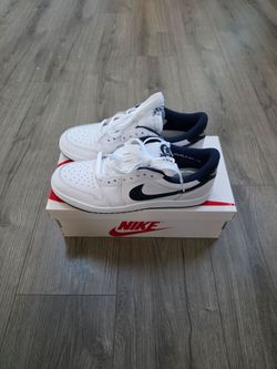 Air Jordan 1 Low 85 Metallic Blue Sneakers Mens Size 10