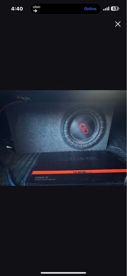 Subwoofer Box with Alphasonik V3000.1D Amplifier