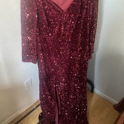 Burgandy Dress - Size 20