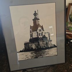 Framed Lighthouse Wall Art