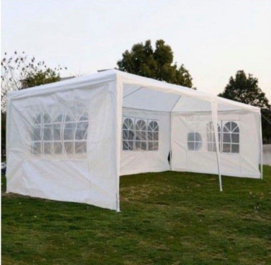 10 ft. x 20 ft outdoor tent For Perties with 6 removable side walls, suitable for garden wedding party, birthday party