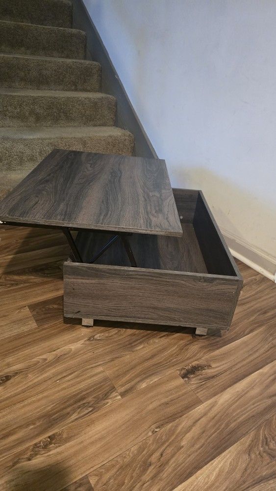 Gambia Charcoal Table 80cm Transformable