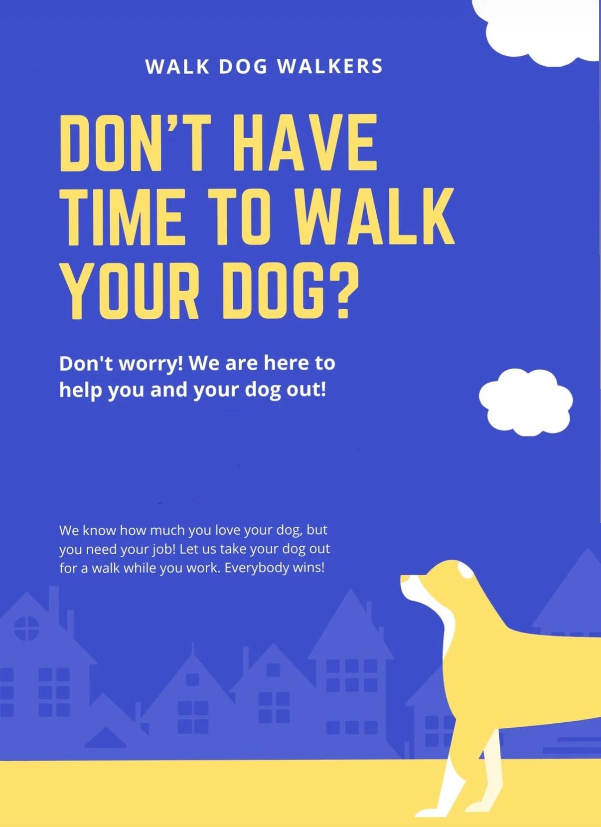 We Walk Ur Dogs For The Low