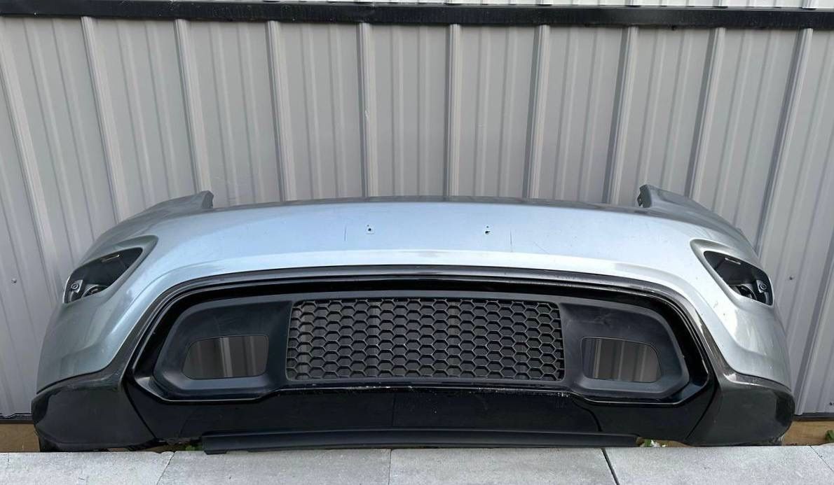 JEEP GRAND CHEROKEE 2017 2018 2019 2020 2021 FRONT BUMPER SILVER ORIGINAL + LOWER VALANCE + LOWER GRILLE