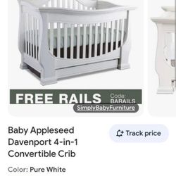 Baby Appleseed Davenport 4in 1 Bed Modify As You Child Grows . New