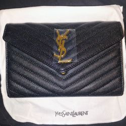 YSL Notebook Style Clutch Or Crossbody Purse